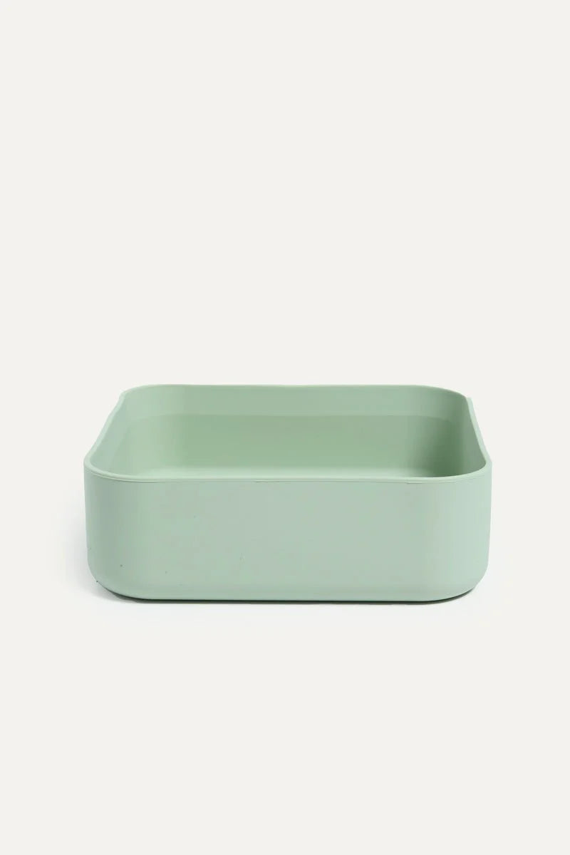 Silicone Square Pet Bowls & Feeding Mat Set